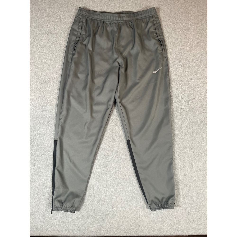 Nike‎ Mens Dri-FIT Essential Woven Running Pants Grey Joggers CU5498-084 Sz. L